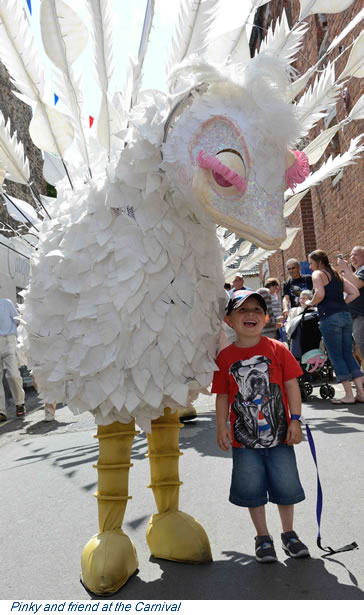 Pinky and friend at the Carnival