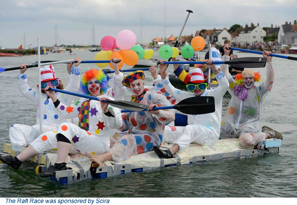 The Raft Race was sponsored by Scira
