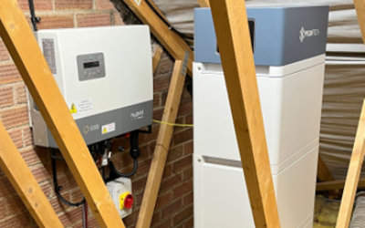 olar PV battery storage at Wells Sailing Club.