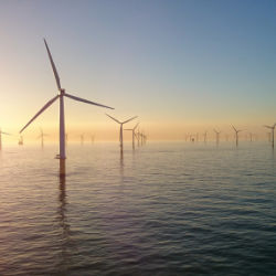 Sheringham Shoal Offshore Wind Farm, in operation off the Norfolk coast since 2012