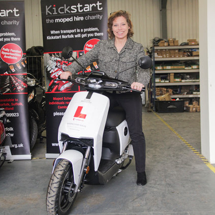 Susan Falch-Lovesey visiting Kickstart